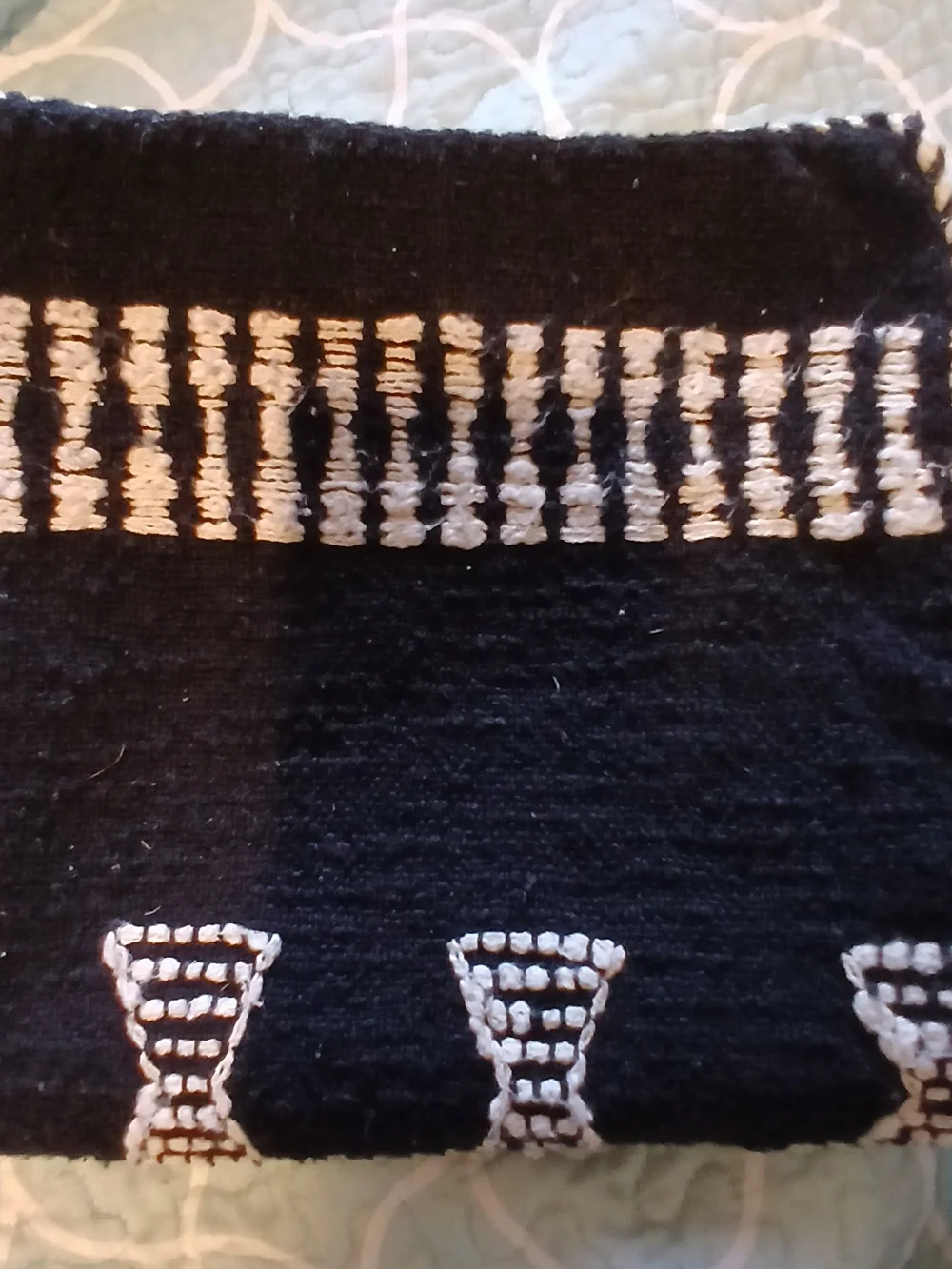 Pottery Barn Mudcloth Inspired Tribal Black White Zip Pillow Cover